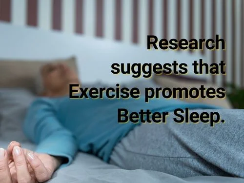 exercise promotes better sleep