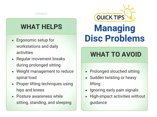 Home Care Tips for Managing Disc Problems